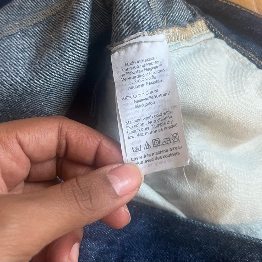Madewell Rigid Denim Straight Mini Skirt 27 - Picture 9 of 11